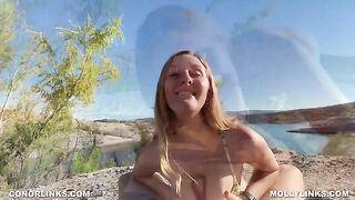 A couple went on an epic hike and had sex on the mountain, captured in stunning POV style