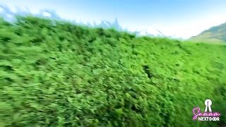 Petite chick gets lost in the moment on a romantic date