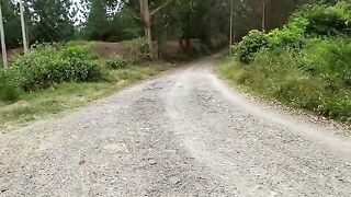 I found a beautiful girl in the middle of nature, and I fucked her