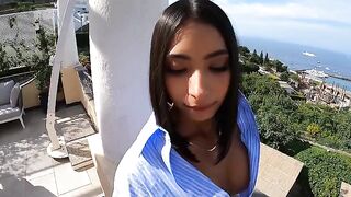 I have a surprise for you... The best double blowjob with a fit Latina babe
