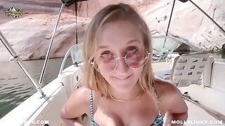 Adventure sex with horny hikers Molly Pills and her partner in POV