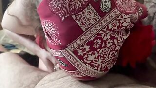 Redhead chubby girl Summer performs a titjob, handjob, and blowjob like a pro