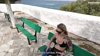 A hot chick got fucked by a guy during a bachelor party in Greece