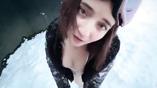 A pretty girl, Emma Fiore, an Argentinean beauty, sucks dick for sex