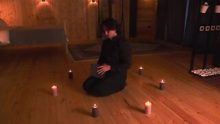 A priest exorcises a demon from the body of a hot MILF, in a thrilling role-play scene
