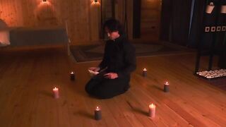 A priest exorcises a demon from the body of a hot MILF, in a thrilling role-play scene