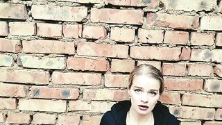 In post-apocalyptic world, sexy girl is being hunted for sex on Halloween