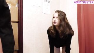 Beautiful thief caught taking chips, gets fucked in the backroom