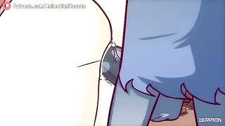 Cartoon Gangbang with Monsters and Furry Anime