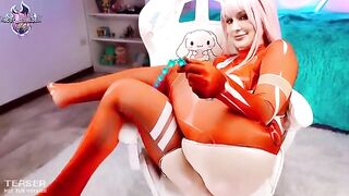 Zero Two's squirting scene from Darling in the Franxx, a 3D adult animation