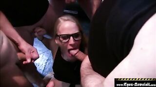 Young German amateur Lara Cumkitten gets her pussy filled with cum