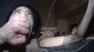 The girl is able to bring the ceiling with her orgasm