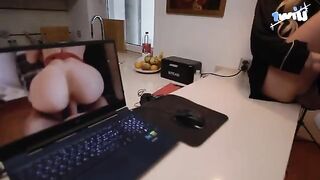 Fix my laptop and you'll get a taste of my sweet pink pussy!