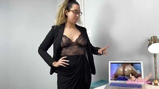 The wife came home and caught her husband watching porn, Selena Ryan style