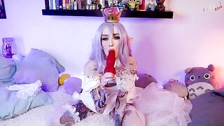 After a long wait, Mario finally fucks his cosplayer girlfriend Boosette - HD