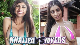 The best busty battles: Mia Khalifa vs Violet Myers