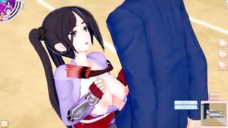 Game Koikatsu! ]Fuck huge tits DanMachi Yamato Mikoto's 3D porn