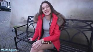 The girl was fucked in the street for money by a stranger, mirroring the bold encounters often featured on Public Agent, a channel known for its daring street hookups where models are lured with the promise of fame and fortune