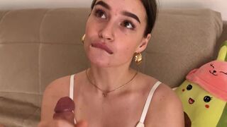A blowjob with a gentle touch, as if it were a delicate act