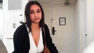 Business trip mix-up leads to hot hotel hook up