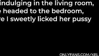 The sexy girl has a huge dick in her pussy on the kitchen table