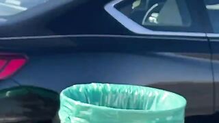If the van is rocking, don't knock on the door. Real amateur couple outdoor fuck