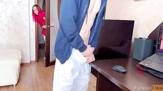 Redhead stepsis gets her cunt eaten and takes a cumshot