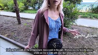 A pervert stepson gets seduced by his Russian stepmom outdoors