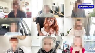 A cute teen got fucked on a zoom meeting and she loved it