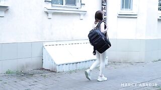 Babe fucked by a stranger in the fake hostel, hot stuff