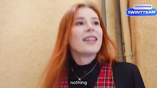 A busty girl got fucked by a YouTuber in the corridor and at his house