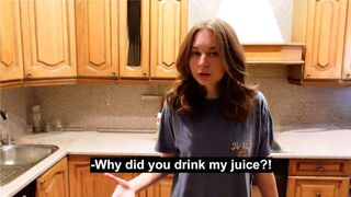 An angry roommate turned into a cute girl after she got intimate with me