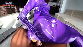 Mary J takes Miles Morales' powers and cums multiple times