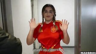 Spanish supporter Marta Villalobos gets fucked in the parking lot
