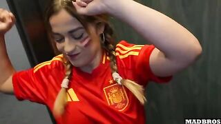 Spanish supporter Marta Villalobos gets fucked in the parking lot