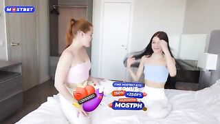 Two step sisters get fucked hard by robbers on the sofa
