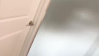 Spying on the Goth step sister with big tits
