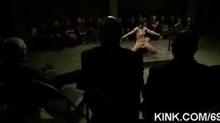The leader mocked girls in extreme bondage and vibrator scenes
