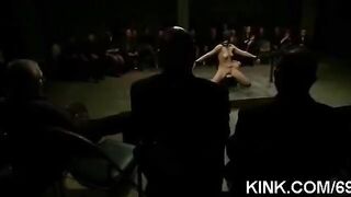 The leader mocked girls in extreme bondage and vibrator scenes