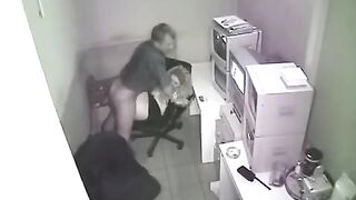 Camera in the workplace, secret photo shooting of sex