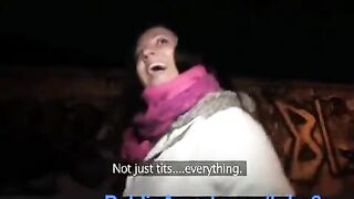 They tore off the slut's clothes and fucked her in the toilet of Resyran