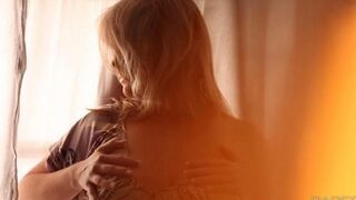 Relaxing massage for sexy big tits blonde