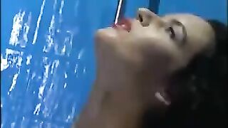 A couple has anal sex right in the bathroom