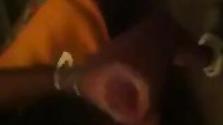 The guy masturbates in front of the mirror, and it's great for him