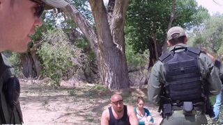 A hot grandma fucks with a soldier, using her skills in 'The Pickup'