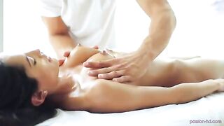 Massage finished with a gentle sex, the best relaxations