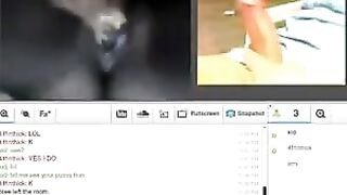 A wife has sex with her husband in front of the webcam