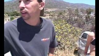 The cute girl got into the car and was fucked