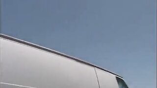 The cute girl got into the car and was fucked