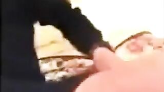 Dad punishes his daughter for her bad mark, spanking her hard
